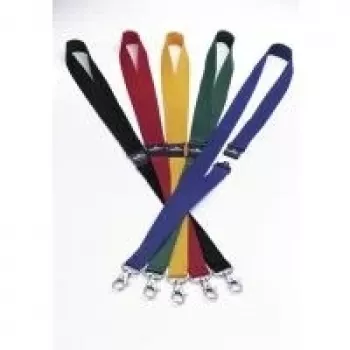 DURABLE tekstilinis pakabukas su karabinu, 20 mm, juodas, 10 vnt. paketas 813704