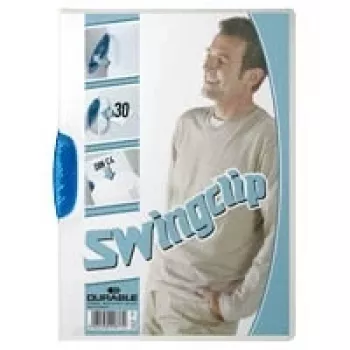 DURABLE SWINGCLIP® 30 A4 permatomas segtuvas su spaustuku - 25 vnt. pakuotė (226006)
