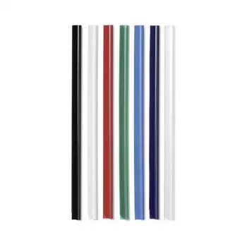 DURABLE Klemmschienen A4 6mm suspaudimo juostos, 50 vienetų pakuotė, permatomos 293101