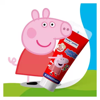 STAEDTLER Noris junior Peppa Pig pirštų dažai, 4 x 150 ml, nuo 2 metų 8814 L1