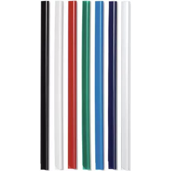 DURABLE DURACLIP A4 suspaudimo juostos 6 mm permatomos (50 vnt. paketas) 293119