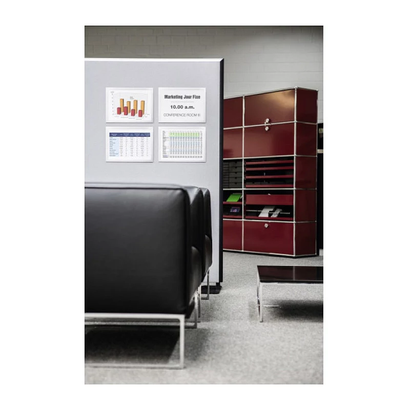 DURABLE DURAFRAME GRIP A4 informacinis rėmelis, lipnus, juodas, 1 vnt. 496823