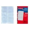 HERLITZ vizitinių kortelių laikymo įdėklai, DIN A4, 10 kišenėlių, permatomi, 10 vnt. 5894209