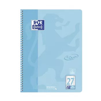OXFORD Collegeblock TOUCH bloknotas su kvadratėliais ir paraštėmis A4, 80 lapų, 90 gsm, įvairių spalvų 400196079