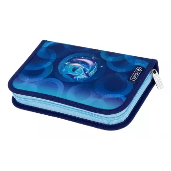 Herlitz Dolphin Ride mokyklinis penalas, 31 dalių, poliesteris, 205 x 140 x 38 mm 400205913
