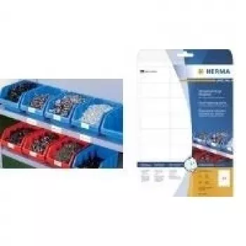 HERMA Special Outdoor atmosferos poveikiui atsparūs lipnūs plėveliniai matiniai etiketės baltos 37 x 13 mm 2125 etiketės (25 lapai x 85) 8337