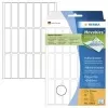 HERMA Movables 10606 lipnūs popierinės etiketės, matinės baltos, 13 x 50 mm, 672 etiketės (32 lapai x 21), nuimamos