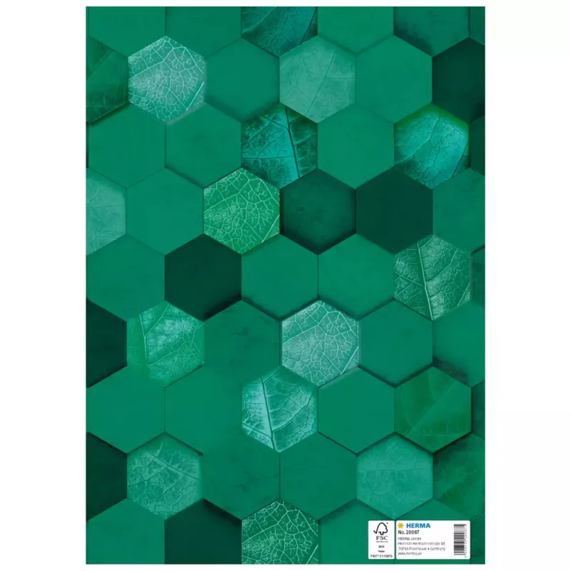 HERMA X pratybų sąsiuvinio viršelis, kartonas, DIN A4, tamsiai žalias, 10 vienetų 20087