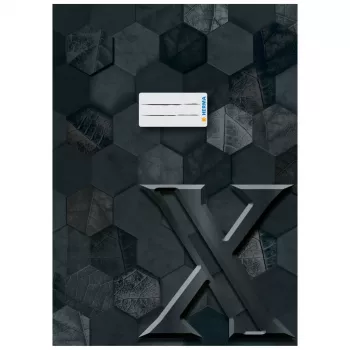 HERMA Exercise Book Cover X, kartoninis viršelis, DIN A4, juodas, 10 vnt. (20091)