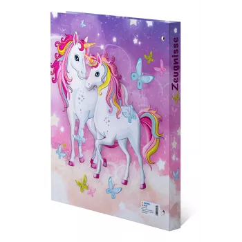 HERMA Unicorn Certificate Ring Binder A4, tvirtas kartonas, 2 O-žiedai, 25 mm, pilnai spausdintas 20161