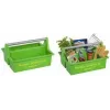 allit McPlus Carry Jardinier įrankių dėklas, žalias, ergonomiška aliumininė lanko rankena, 2 dideli skyriai, 1 vnt. (8500906006)