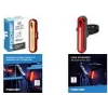 FISCHER FAHRRAD LED galinis dviračio žibintas, įkraunamas, juodas/raudonas 50089:FISCHER