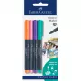 Faber-Castell Creative Marker rinkinys, 4 vnt., vandeniniais rašalais, bekvapiai, nesitepantys, įvairių spalvų 160704