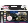 Faber-Castell Creative Marker Goldfaber Metallic Moments rinkinys, 6 vnt., vandeninės rašalo, bekvapiai, nesitepantys, įvairių metalinių spalvų 161107