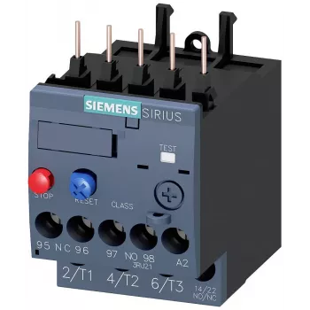 SIEMENS SIRIUS 3RU21 terminis perkrovos relė 1,8-2,5A S00 varžtiniai gnybtai 3RU21161CB0