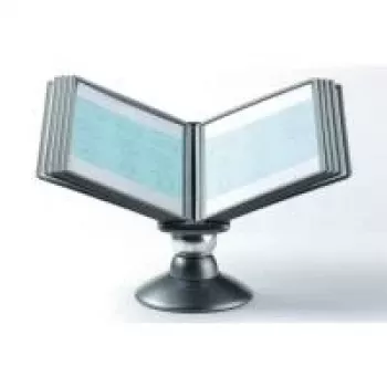 DURABLE SHERPA motion TABLE 10 informacinis stendas, 10 A4 panelių, juodas 558737