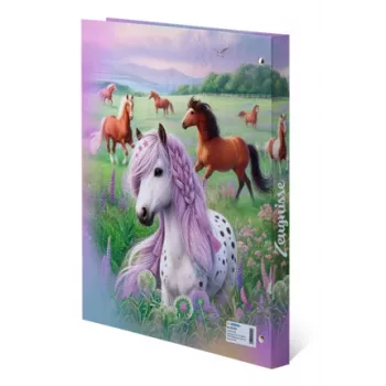 HERMA Zeugnisringbuch Pferdewelt, DIN A4, iš tvirto kartono, tvirtas viršelis, pilnai spausdintas - 1 vnt. (20159)