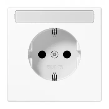 JUNG LS 1520 BFKINA WW Schuko lizdas Type F, Alpinės baltos spalvos