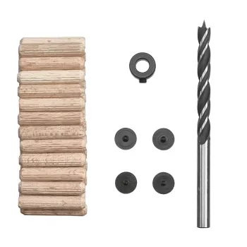 kwb 028066 medienos sukimosi grąžtų rinkinys, 31 vnt., 3-10 mm, chromo vanadžio plieno, su įdubimais