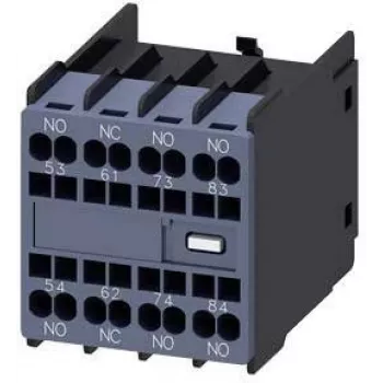 Siemens pagalbinis kontaktų blokas 3RH2911-2GA31, 1 NO + 1 NC, varžtiniai gnybtai, priekinis montavimas
