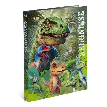 HERMA Dino World A4 segtuvas su 2 žiedų mechanizmu, tvirtas kartonas, 30 mm nugarėlė, pilnai spausdintas - 20160