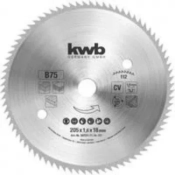 KWB 587511 diskinis pjūklo diskas 205 mm x 18 mm angai, 40 dantų, TCT, medienai