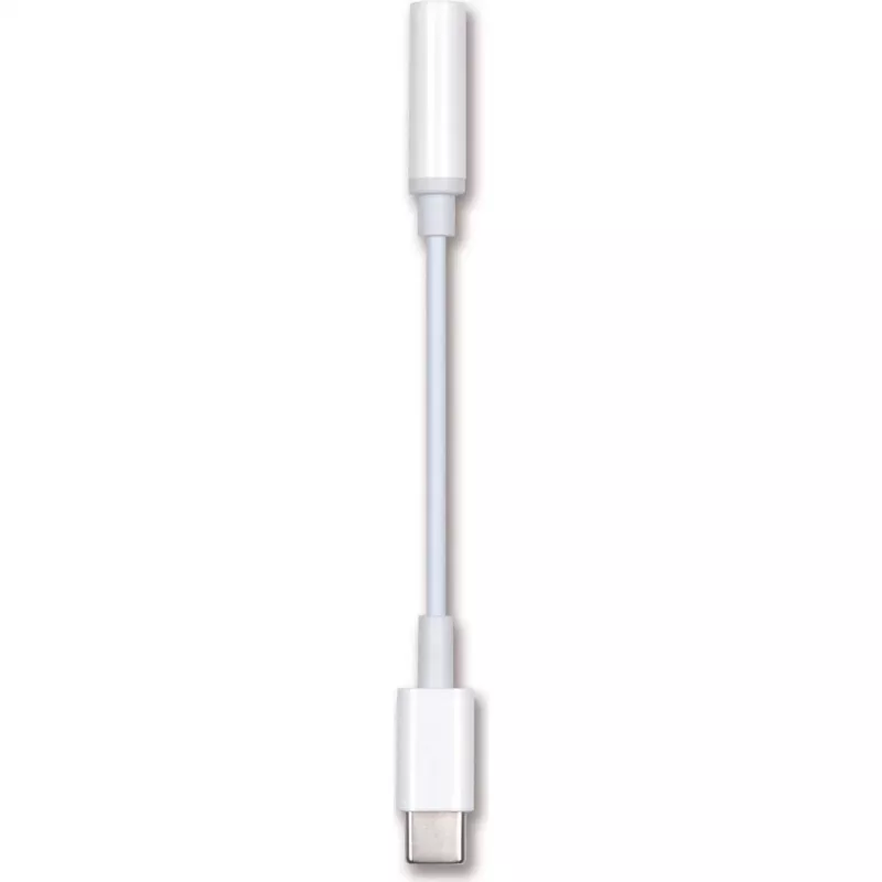 2GO 797008 USB-C į 3,5 mm garso adapterio kabelis, 0,1 m, baltas