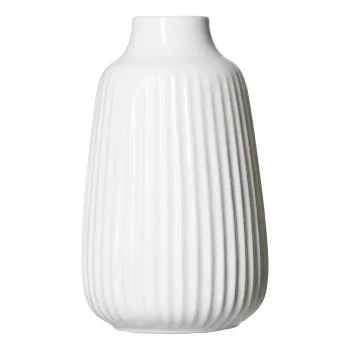 Ritzenhoff & Breker SANREMO baltos keramikos vazų rinkinys, 2 vnt., 240 mm, dekoratyvi rievėta struktūra 746655