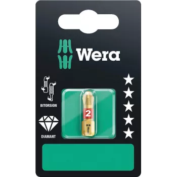 Wera 851/1 BDC SB Phillips PH 2 x 25 mm deimantinės dangos BiTorsion antgalis 05073335001