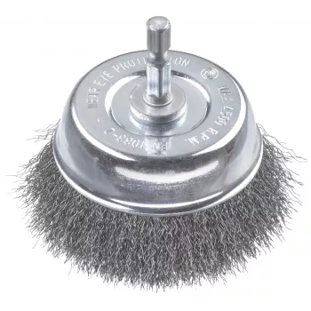 kwb vielinis puodelinis šepetys 75 mm, 0,2 mm gofruotas plienas, 6 mm kotas metalui ir akmeniui 606310