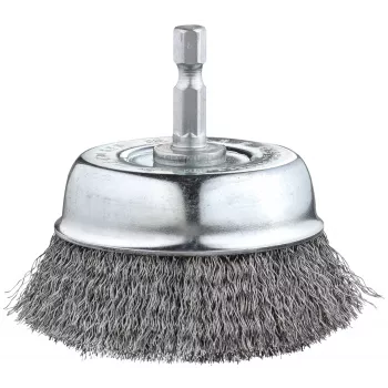 kwb vielinis puodelinis šepetys 75 mm, 0,2 mm gofruotas plienas, 6 mm kotas metalui ir akmeniui 606310
