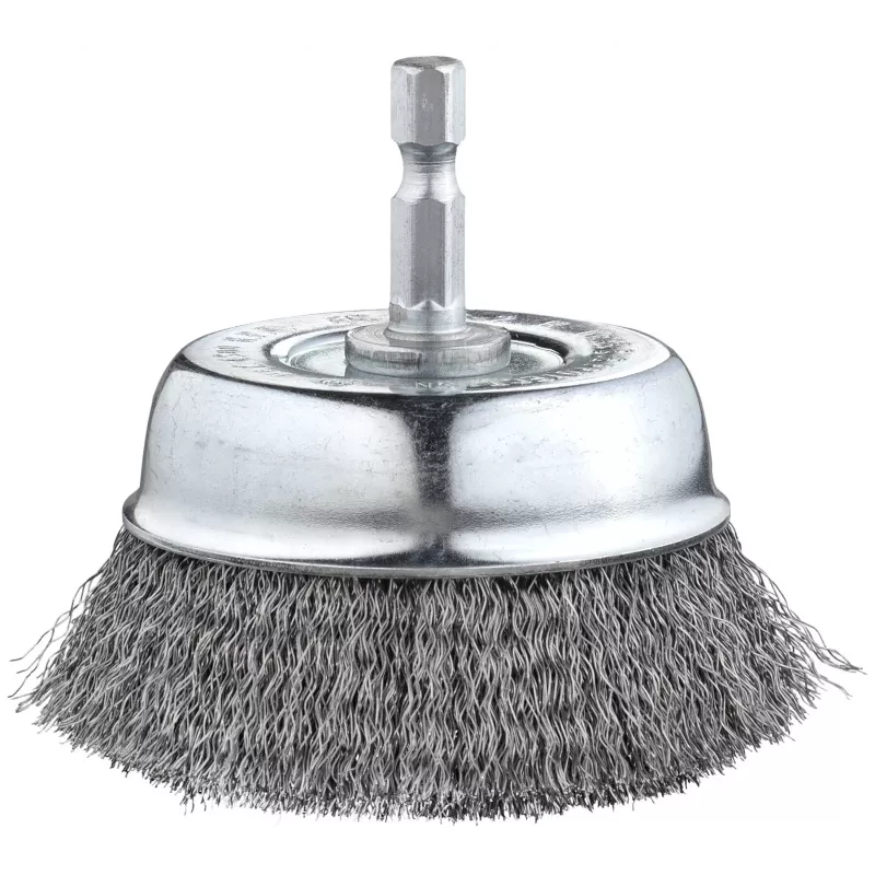 kwb vielinis puodelinis šepetys 75 mm, 0,2 mm gofruotas plienas, 6 mm kotas metalui ir akmeniui 606310