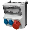 MENNEKES AMAXX kištukinių lizdų kombinacijos dėžė, IP44, 32A, 400V, 1x CEE 32A 5p, 2x Schuko 16A, RCD 30mA, MCB 920080