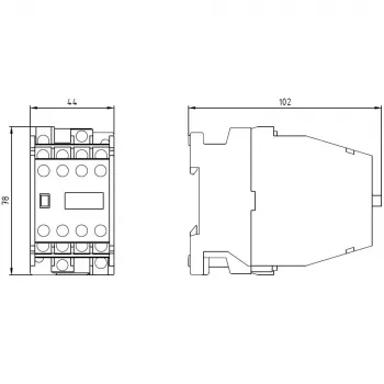 SIEMENS pagalbinis kontaktorius 62E 6NO+2NC AC230V 3TH4262-0A (3TH42620AP0)