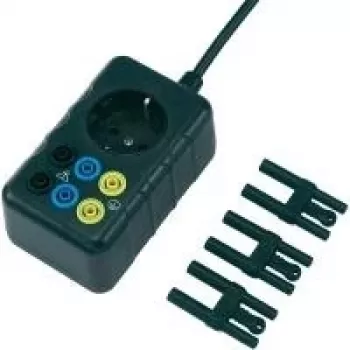 Voltcraft tinklo matavimo adapteris, Schuko kištukas į 4 mm saugos lizdus, apsaugotas nuo prisilietimo