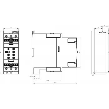 SIEMENS SIRIUS 3RW4038-1 švelnaus paleidimo įrenginys, 37 kW, 72 A, 200-460 V AC, 24 V AC/DC valdymas, varžtiniai gnybtai 3RW40381BB04