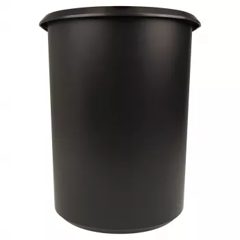 HELIT the double popieriaus atliekų krepšys, ovalus, 20 L, juodas, PE, be dangčio, 1 dalis (H6103795)