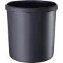 HELIT H6106495 liepsnai atsparus apvalus šiukšlių krepšys, 18 L, juodas