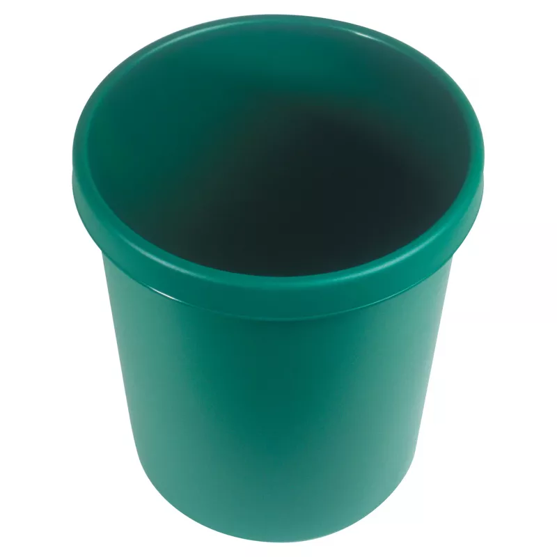 HELIT H61058-52 apvali plastikinė šiukšliadėžė 18L žalia