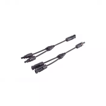 SHIVERPEAKS PV4 T-Adapter Cable Set, 2-to-1, 4 mm², juodas, 30 cm BS02-21032