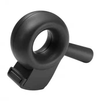 HELIT the bagel rankinis pakavimo juostos dozatorius, perdirbto plastiko, juodas, 50 mm juostai, 76 mm šerdžiai H6380095