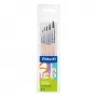 Pelikan Starter Brush Set, 5 dalių natūralių plaukų teptukų rinkinys su medinėmis rankenomis, permatomame dėkle 300008264