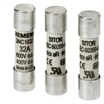 SIEMENS SITOR cilindrinis saugiklis 80A 660V AC/700V DC gR 22x58mm (3NC2280)