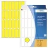 HERMA 2361 geltoni matiniai permanentiniai lipnūs popieriaus etiketės, 13 x 40 mm, 896 etiketės (32 lapai x 28)