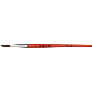 Pelikan Sorte 23 apvalus teptukas, dydis 10, poniaus plaukai, oranžinio lako medinė rankena 711077