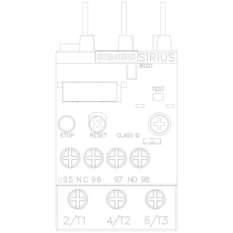 SIEMENS SIRIUS 3RU2126-1KB0 šiluminė apsaugos relė 9,0-12,5A Class 10, varžtiniai gnybtai, 1NO+1NC