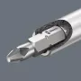 Wera 05073406001 nerūdijančio plieno atsuktuvų antgalių rinkinys, 7 dalių, Phillips PH1/PH2, Pozidriv PZ1/PZ2, plyšinis 1,0x5,5, Hex-Plus 4/5 mm, 1/4 colio šešiabriaunis kotas, 25 mm ilgio