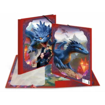 HERMA Dragon kampinis elastingas segtuvas A3 kartoninis su 3 vidiniais atvartais 20143