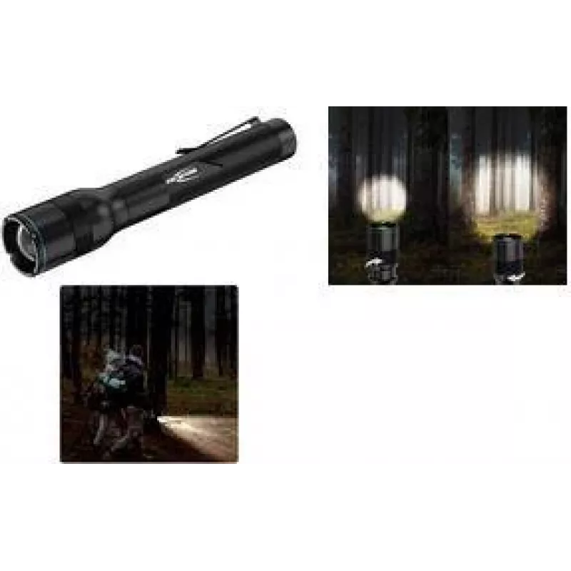 ANSMANN Adventure TA300BF LED žibintuvėlis juodas su diržo segtuku, 300 liumenų, fokusuojamas, IPX4 1600-0761