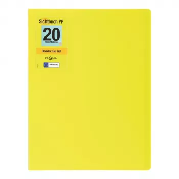 PAGNA School Display Book A4, 20 kišenės, žalios spalvos 21012-17